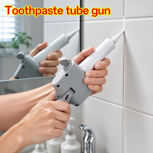Manual Toothpaste Tube Gun Toothpaste Tube Glue Gun Extruder Silicone Caulk Gun Sealant Gun Dispenser For DIY Projects