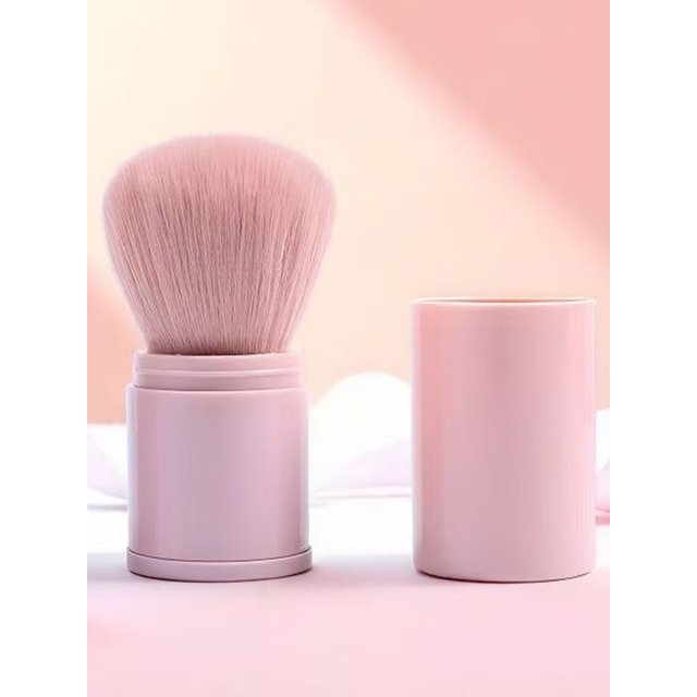 Portable travel extendable makeup brush, loose powder brush, blush brush, multi-functional brush