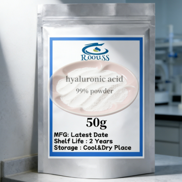High Content 99% Cosmetic Materials Hyaluronic Acid Powder Anti-wrinkle And Anti-aging,moisturizing,free Shippin