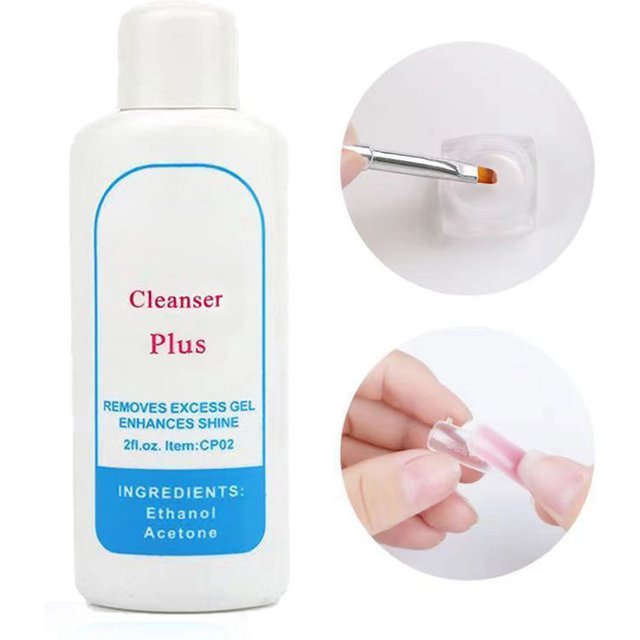 1 PC Gel Polish Remover Cleanser Plus Finger Nail tip Cleaning Liquid 60ml Nail art Cleaner
