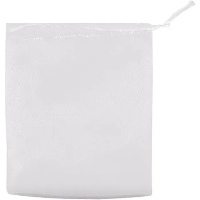 10 Pieces PE White Drawstring Rope Soap Lather Mesh Bag Shower Washing Face Hand Soap Dense Bubble Tool Body Feet Back Scrubber
