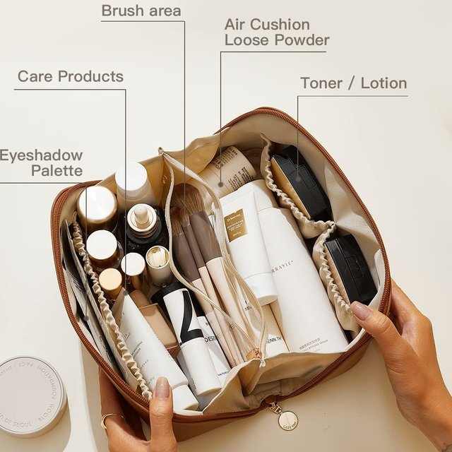 Popular Hot-Selling Cosmetic Bag Large-Capacity Women's Fashion Portable Cosmetic Storage Bag Travel Portable Waterproof Large T
