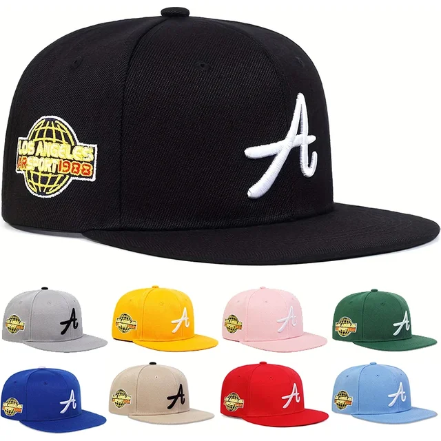 Unisex Gothic Letter Embroidery Hip-hop Hats Spring and Autumn Outdoor Adjustable Casual Hats Sunscreen Hat