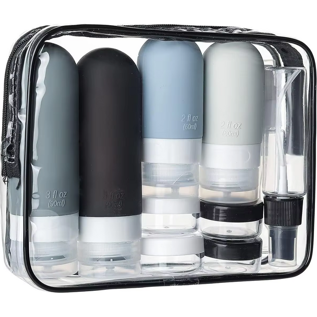 16 Pack Leak Proof Travel Bottle Set Made Of Silicone - TSA-Approved Containers For Toiletries And Conditioner