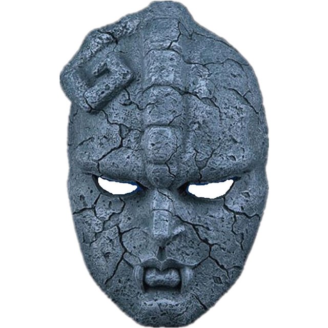 Halloween Stone Ghost Resin Mask Juvenile Comics JOJO Amazing Adventures Gargoyle Full Face Mask Halloween Masquerade Party Prop