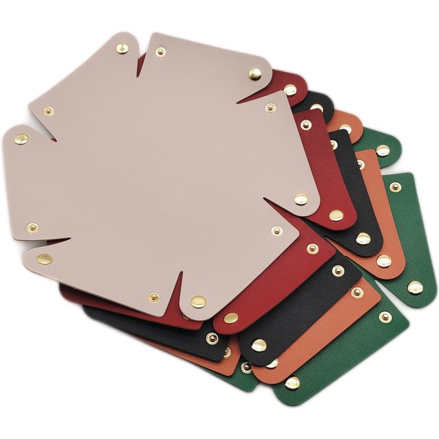 1PC Leather Storage Tray Desktop Organizer For Key Jewelry Cosmetic Storage Box Folding Organizer Home Decoration