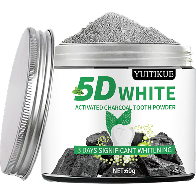 Bamboo Charcoal Teeth Whitening Powder - Natural Whitening for men and Women Deep Clean, Fresh Breath Toothpaste for Daily Use