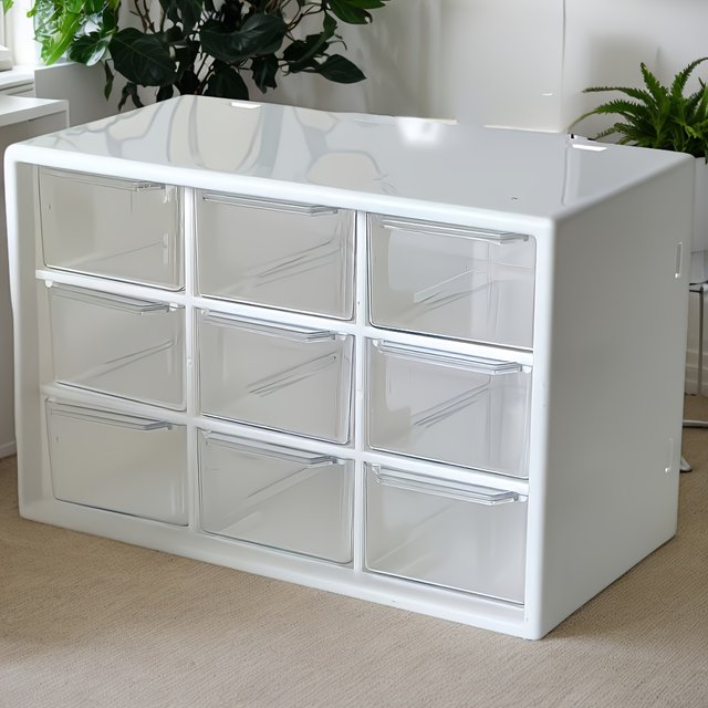 Storage Box, Transparent Drawer for Small Parts, Jewelry, Beads, Tools, Makeup Organizer for Dressing Table and Office