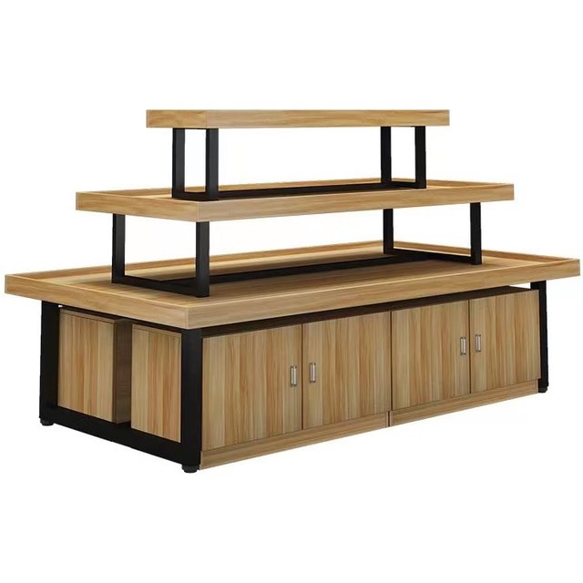 Nakajima Cabinet Display Table Supermarket Stack Head Maternal and Infant Shelf Display Shelf Jewelry Cosmetics Three-layer Prom