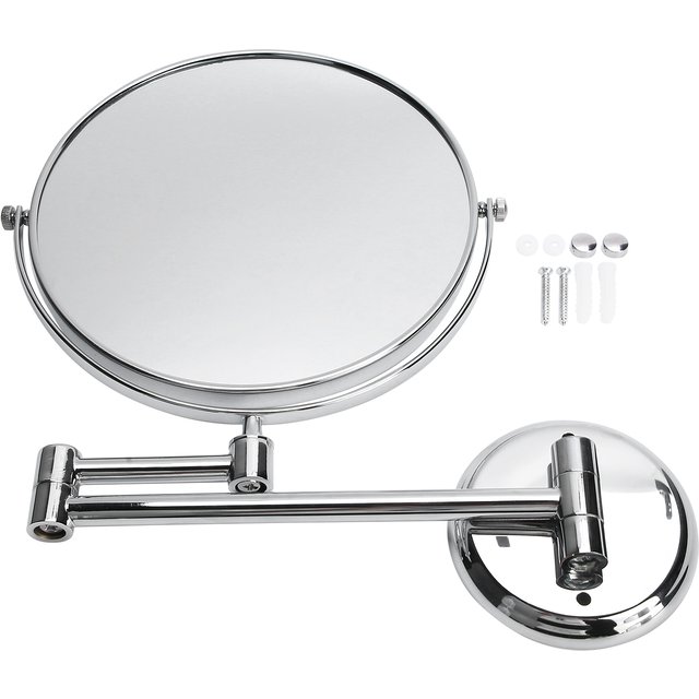 Makeup Mirror Wall Mounted Makeup Mirror Bathroom Stylish Electroplating Cosmetic Mirror Accessory Cosmetic Mirror