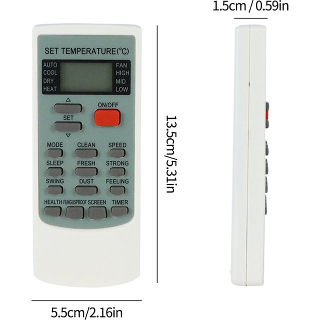 Universal Remote Control YKR‑H/102E YKR-H/103E for AUX YKR-H/006E YKR-H/002E Air Conditioners Replacement Accessories