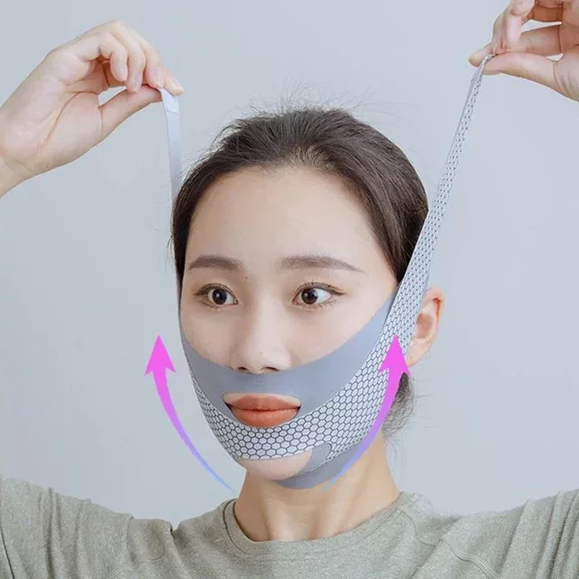 Sleep Face V Shaper Slimming Facial Bandage Double Chin Reducer Face Lift Massage Thinning Band for Comfortable Use
