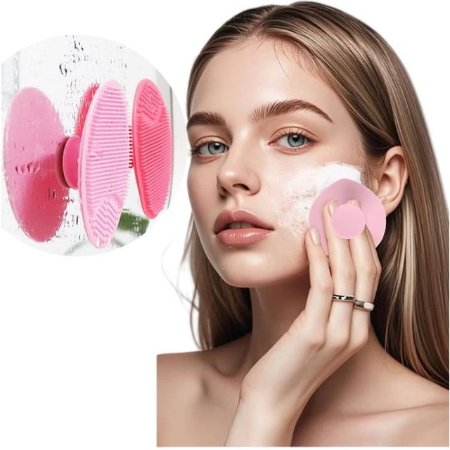 5/20 Pcs Portable Facial Cleansing Brush Deep Cleansing Skin Exfoliating Pore Removing Soft Silicone Brush Face Cleansing Brush