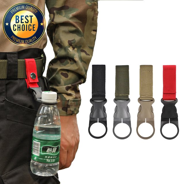 Mousqueton en nylon EDC pour porte-bouteille d'eau, crochet de sangle, clip de ceinture d'escalade
