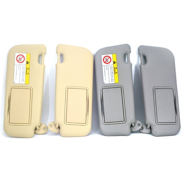 Car Front Sun Visor Panel With Makeup Mirror Driver Passenger Side Right Left Sun Visor Mirror