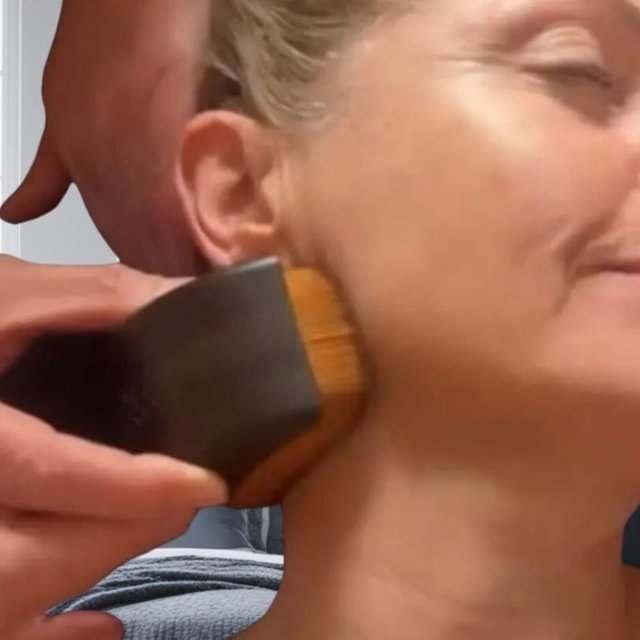 Portable Lymphatic Contour Face Brush Chin Reduce Puffiness Facial Sculpting Tool Lymphatic Drainage Face Brushs Multi-function