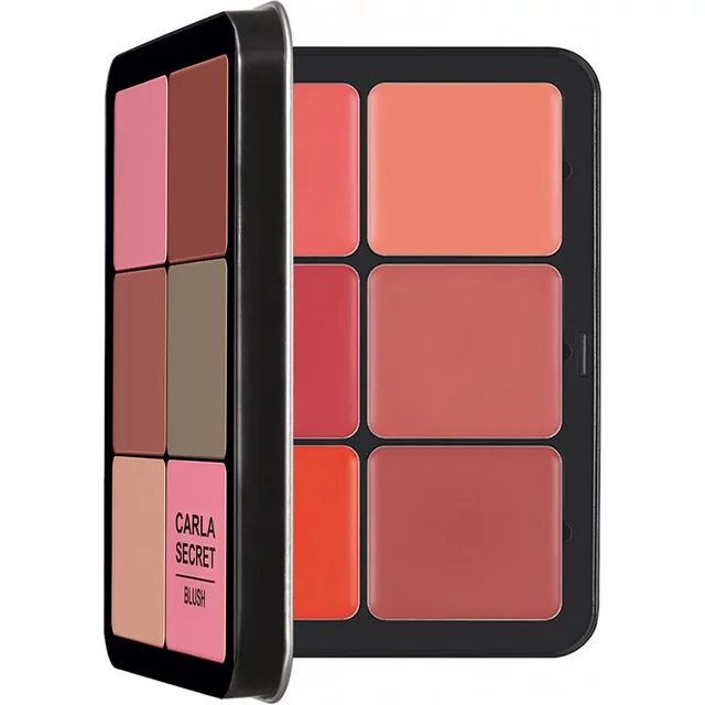 Iron Box Cream Blush Palette Matte Long-Lasting Concealer Pearlescent Brightening Multicolor Concealer Blush 2 IN 1 Plate
