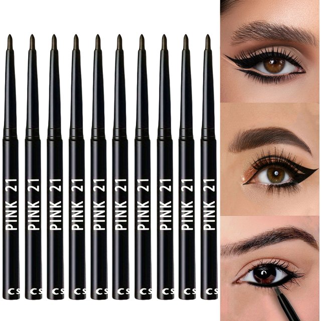 Crayons Eyeliner Noirs Longue Durée, Imperméables, Résistants à la Transpiration, avec Crayons