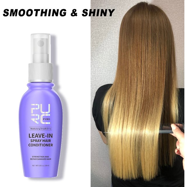 Leave_in Conditioner Coconut Oil Smoothing Spray Anti Frizz Moisturizing Hair Mask Dry Damage Treatment Cream_Hair Care PURC