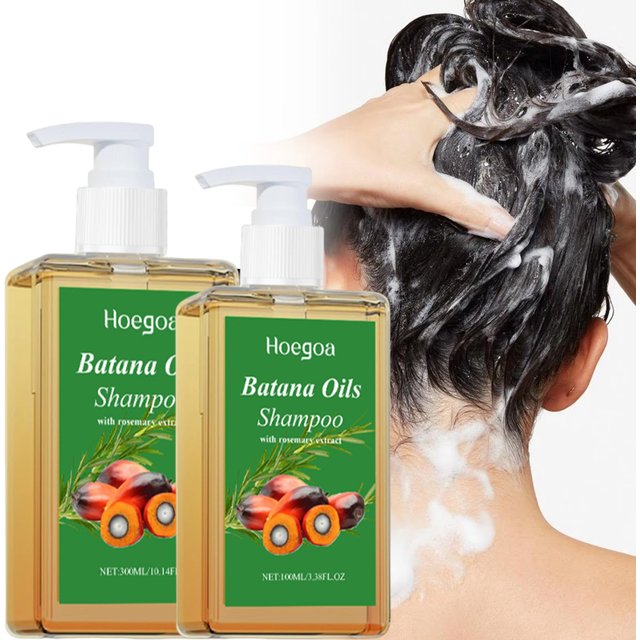 Organic Batana Oil Shampoo Soothing Scalp Intense Repair Batana Nourishing Shampoo with Rosemary Extract for All Hair Types
