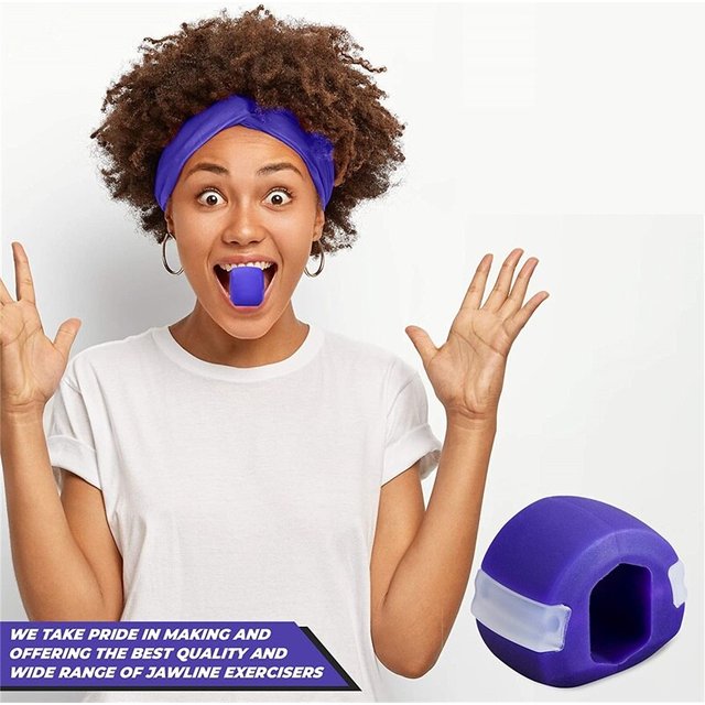 Jawline Exerciser Facial Jaw Muscle Toner Training Fitness Ball Anti-aging Food-grade Silica Face Chin Cheek Lifting Slimming