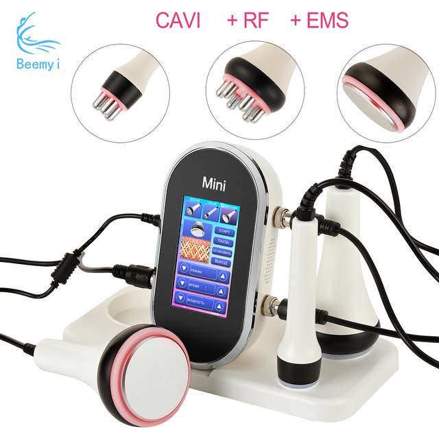 RF&EMS 3In1 Cavitation Ultrasonic Body Slimming RF Lifting Machine Beauty Device Massager Skin Tighten Face Skin Care Tool