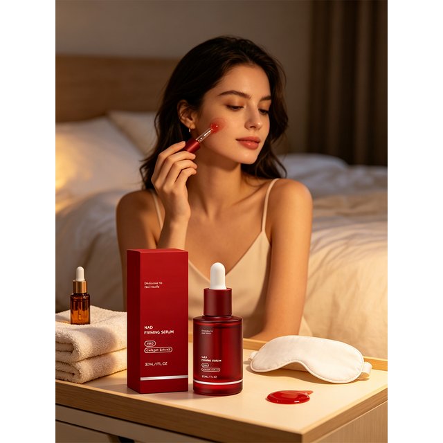 NAD Collagen Firming Facial Serum 30ml Hydrating Skin Elasticity Boost Smooth Lines Look Lightweight Daily Skin Care Essence