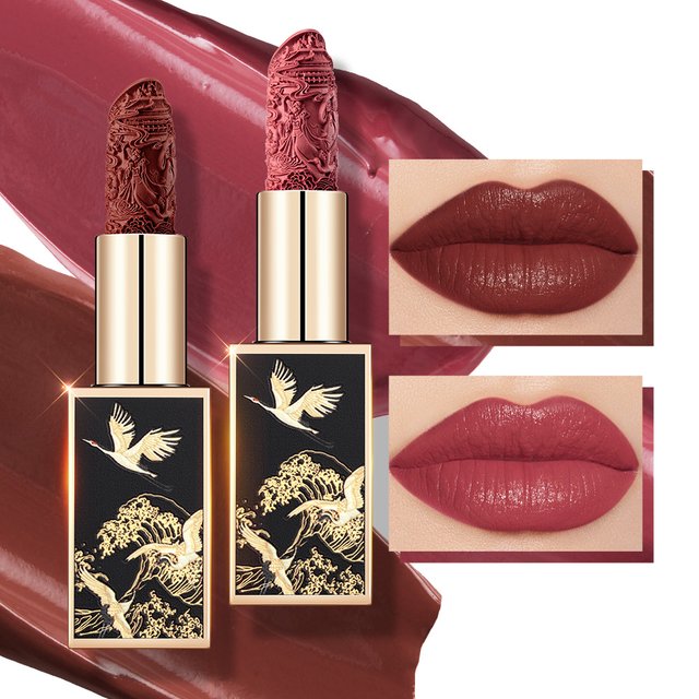 CATKIN Matte Lipstick 2PCS Set Long Lasting for 24H,Lightweight Soft and Ultra Hydrating Lipsticks Infused with Vitamin E
