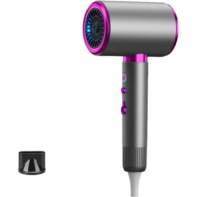 Powerful Fast Hair Dryer 2400W Negative Ion Blue Light Thermostatic Control Lightweight Salon Quality Portable for Home Travel UK Plug