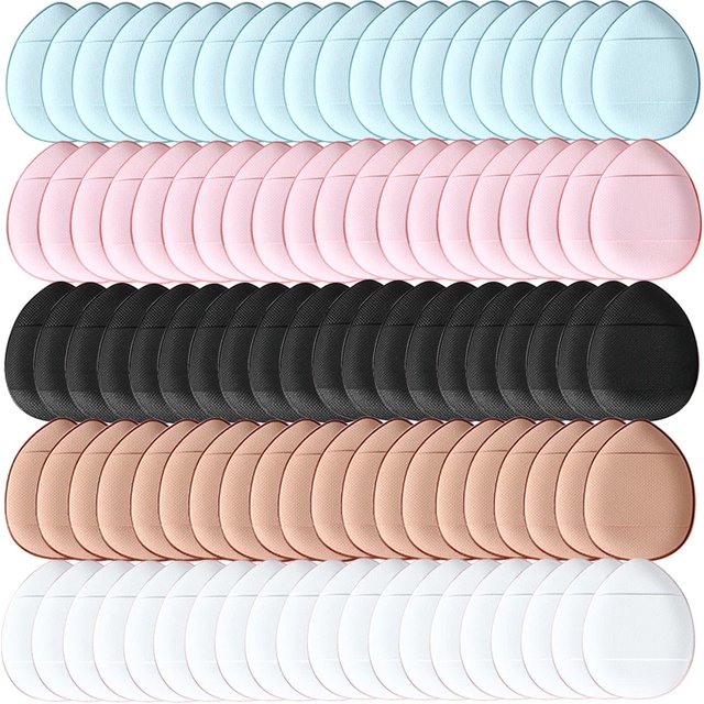 50/100PCS Mini Finger Puff Makeup Sponge Puffs Concealer Foundation Air Cushion Cosmetic Tool Dry Wet for women Beauty Wholesale