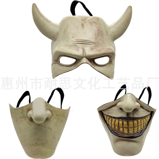 The Black Phone Mask Horror Half Face Masks latex Scary Halloween Masquerade Party Cosplay Costume Props Accessories for Adult