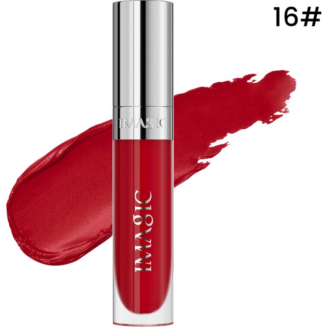 IMAGIC Natural Matte Lipgloss Stainless Steel Cup Waterproof Long-Lasting Lip Makeup Beauty 8ml NO.LP-221