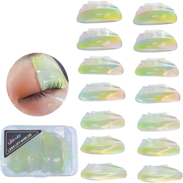 Libeauty C Curl Cat Shape Silicone Eyelash Perm Pads Sticky Lashes Rods Shield Lift 3D Eyelash Curler Accessories Makeup Tools
