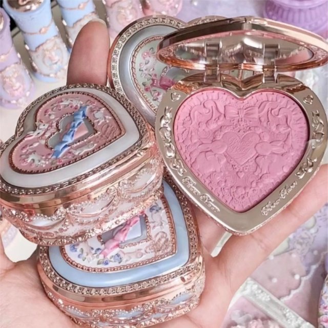 Flower Knows High-end Luxury Love Blush Bonnie Garden Freeze-dried Embossed Rouge Matte Monochrome Blush Plate Exquisite Brush