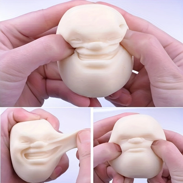 Facial Emotion Pinch Release Ball Soft Clay Toy Anti Stress Toy Adult Stress Relief Toy with Fragrance Gift Fidget Anxiety Toy