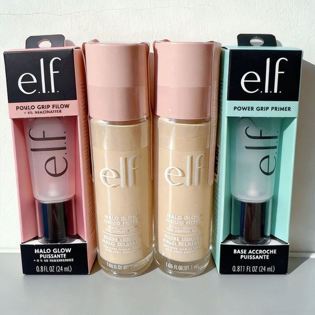Elf 4 colors Foundation Liquid Lightweight Moisturizing Brightening Naturally Covers Makeup Primer Gel Based Hydrating Cosmetics
