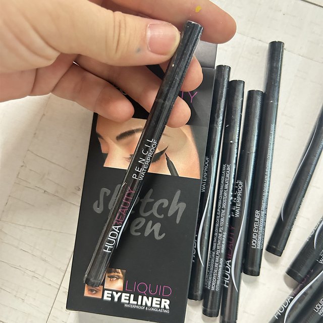 Stylo Eyeliner liquide noir, imperméable, longue durée, maquillage pour les yeux, crayon lisse,