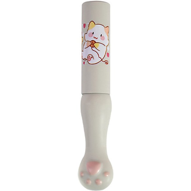 Silicone Lip Brush With Cover Angled Concealer Brushes Lip Balm Lip Gloss Angled Head Concealer Brushes Cat Paw Make Up Brushes