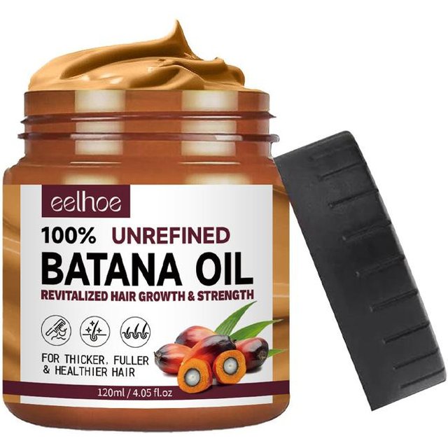 Huile de Batana Biologique pour la Croissance des Cheveux, 100% Pure et Naturelle, pour Traiter la Perte de Cheveux et Prévenir la Casse des Cheveux