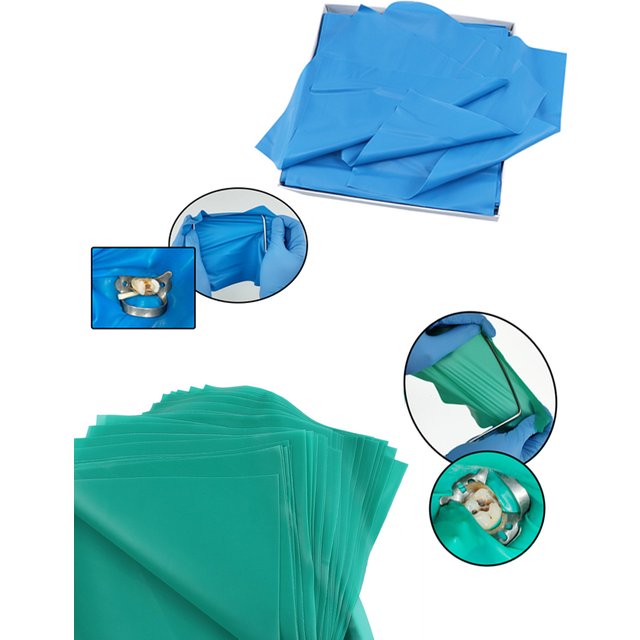 Dental Rubber Dam Sheet Natural Latex Rubber Barrier High Quality Nnti-allergy Oral Care Materials