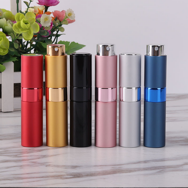 Bouteille de recharge de parfum 8ml, bouteille de parfum rechargeable en métal et aluminium,