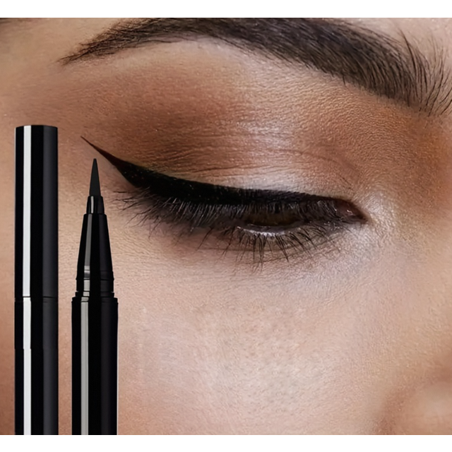 Eyeliner noir à pointe fine, eye-liner liquide non taché, maquillage et couleur longue durée qui ne