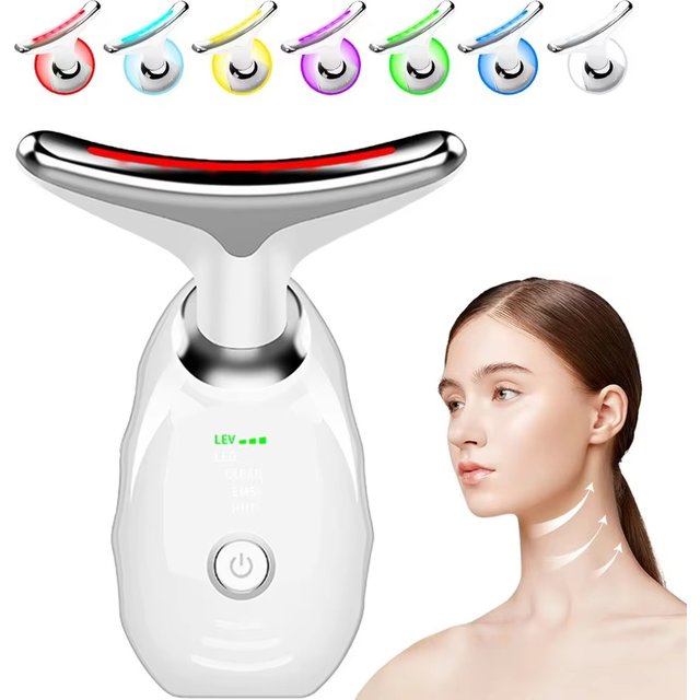 Anti Wrinkle Facial Massager Neck Face Beauty Device Skin Tighten Facial Lift Device Reduce Double Chin Skin Care Tool 7 Colors