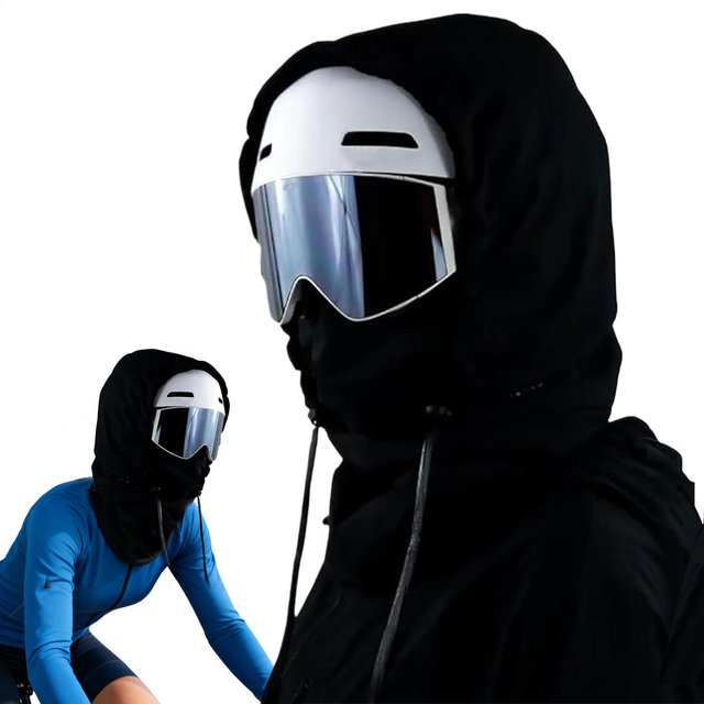 Cagoule doublée polaire imperméable, polaire respirante, coupe-vent, couvre-chef chaud, couverture faciale pour le cyclisme, la poussière, le travail en plein air, la randonnée