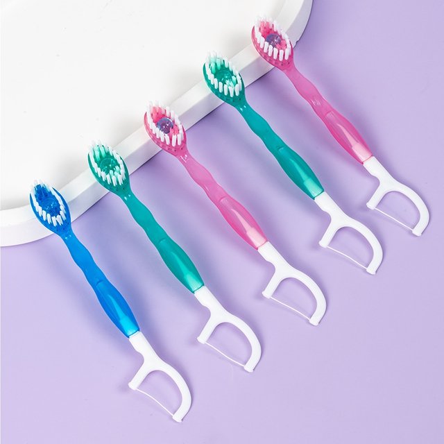 12pcs Mini Travel Toothbrush with Toothpaste Fresh Breath Disposable Dental Floss Independent Packaging Oral Hygiene Care Tools