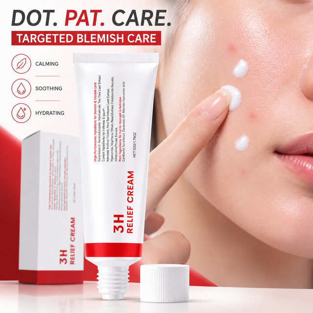 3H Relief Facial Cream Gentle Soothing Calming Hydrating Barrier‑Strengthening Moisturizer Centella Extract For Sensitive Skin