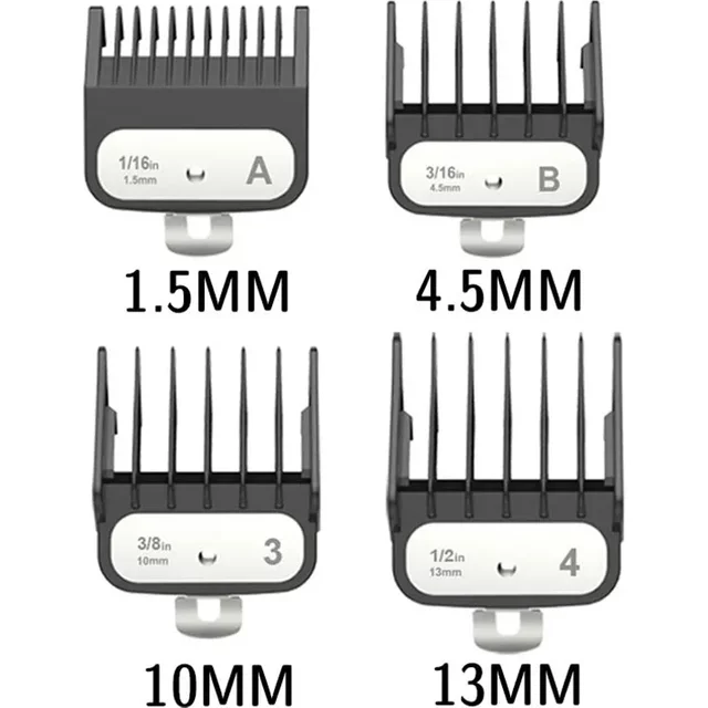 Kemei Hair Clipper Limit Comb for KM-1990 Hair Clipper Limit Guide Comb for Wahl Universal Barber Guide Comb Clipper Limit Combs