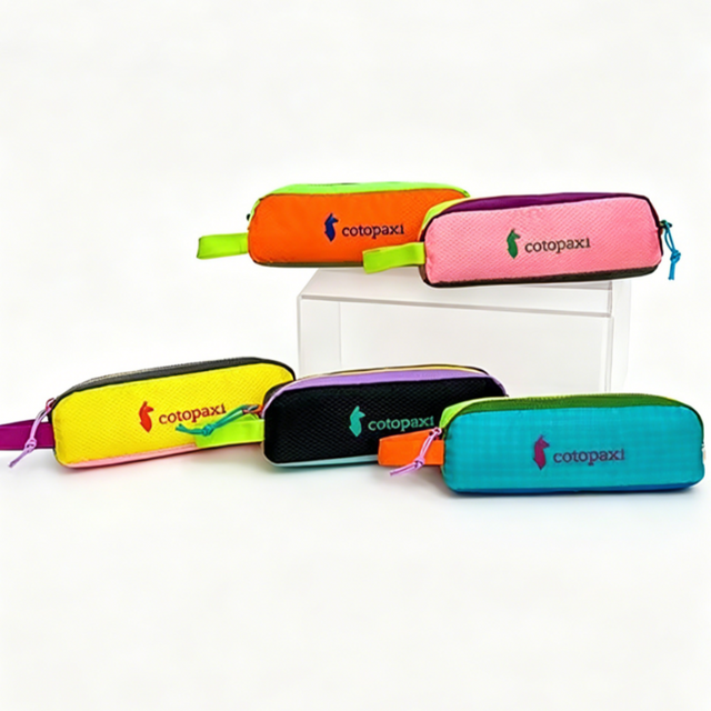 Dopamine-Boosting Large Capacity Portable Nylon Makeup Bag Pen Case Contrast Color Design Travel Coin Purse