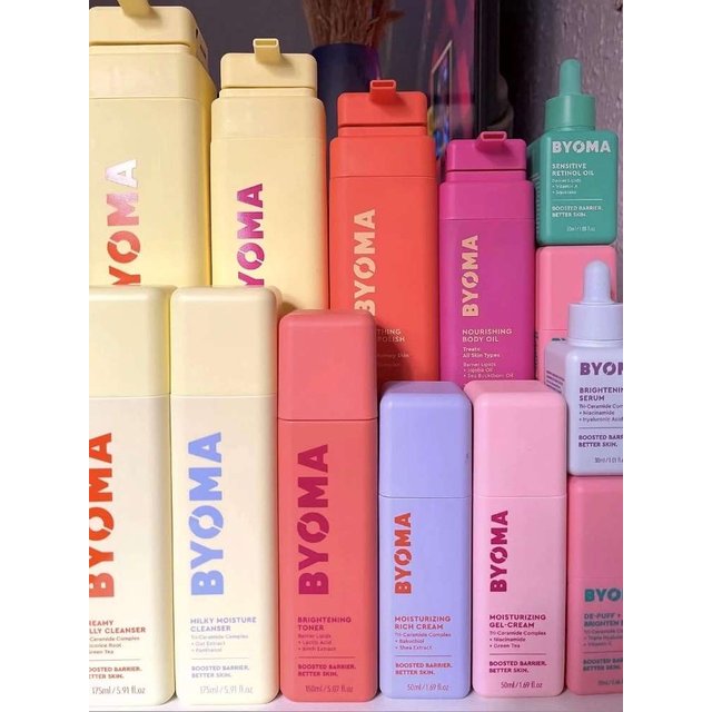 BYOMA Phyto-Mucin Glow Serum Series Hydrating Recovery Oil Milky Toner Serum Original Brand Skin Care Set Moisturizing Gel-Cream