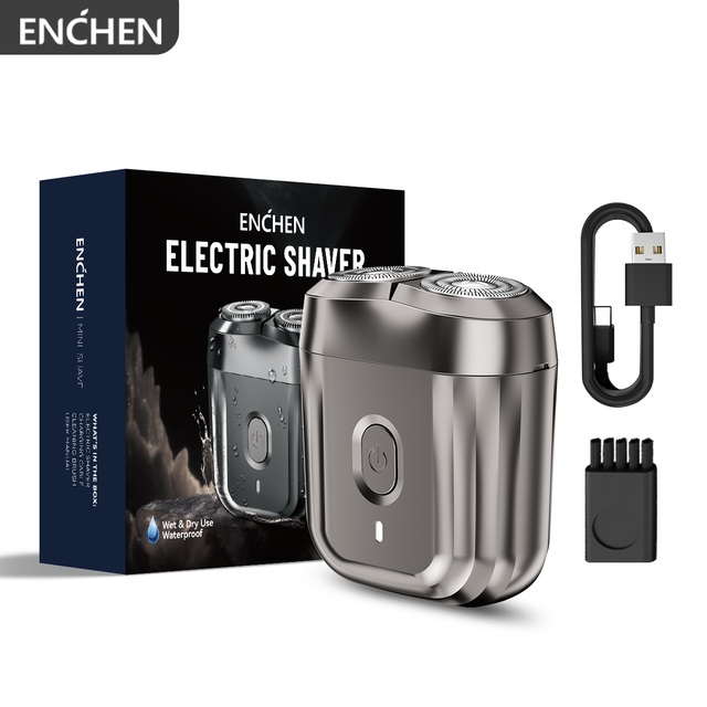 ENCHEN Mini 6 Electric Shaver WIth 2-Direction Flex Heads Type-C Charging 100% Waterproof Magnetic Cutter Head Easy To Clean